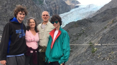 2019-07-12 07-50th-anniversary-cruise-Seward-to-Anchorage-21-Exit-Glacier-Chance-Suzi-Travis-Dax.JPG